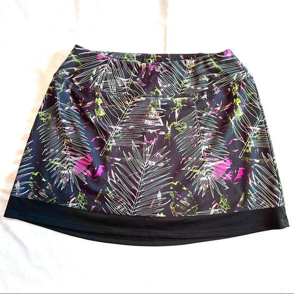 DSG Shorts Dsg Black Hyper Tropic Performance Midrise Skort Sz